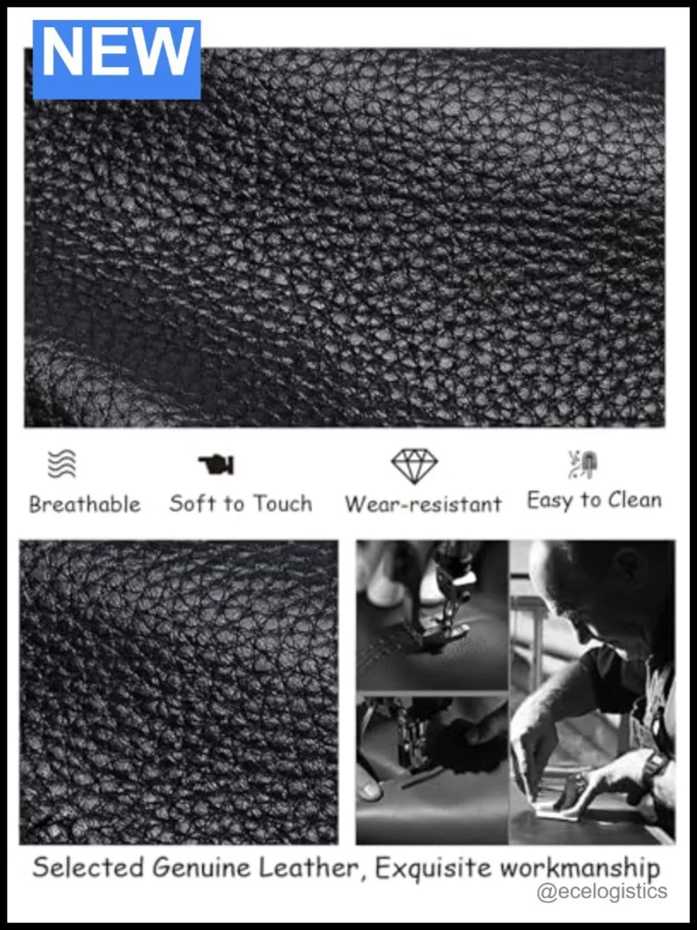 Genuine Leather Pebbled Hobo Handbag Shoulder Crossbody Bag Silver Hardware